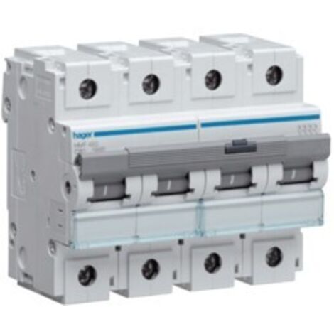 Interruttore magnetotermico Hager 4P 80A 10KA C 6 moduli HMF480