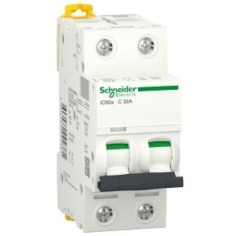Interruttore Magnetotermico Ic60A 2P C 32A 4500A ( SCHNEIDER cod. A9F64232 )