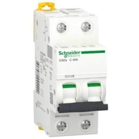 Interruttore Magnetotermico Ic60A 2P C 40A 4500A ( SCHNEIDER cod. A9F64240 )