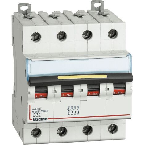 Interruttore Magnetotermico Modulare BTDIN160 4P 32A Curva C BTicino FT84C32
