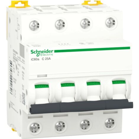Interruttore magnetotermico Schneider 4P 25A 4,5KA C 4M iC60a A9F64425