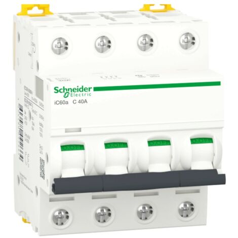 Interruttore magnetotermico Schneider 4P 40A 4,5KA C 4M iC60a A9F64440