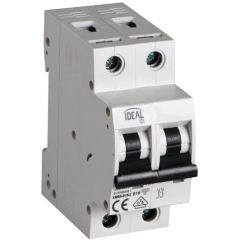 Interruttore modulare 16A - 2 moduli - Curve B - Rail TH35 - Kanlux