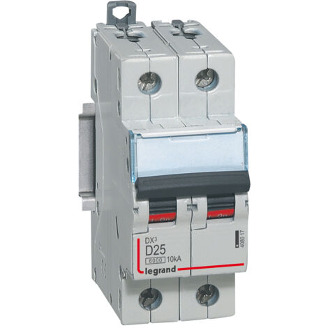 Interruttore modulare bipolare curva D 25A
