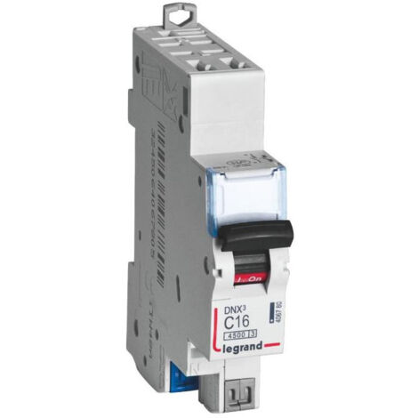 Interruttore modulare DNX3 curva C Ph+N auto - 4,5kA 230V 16A