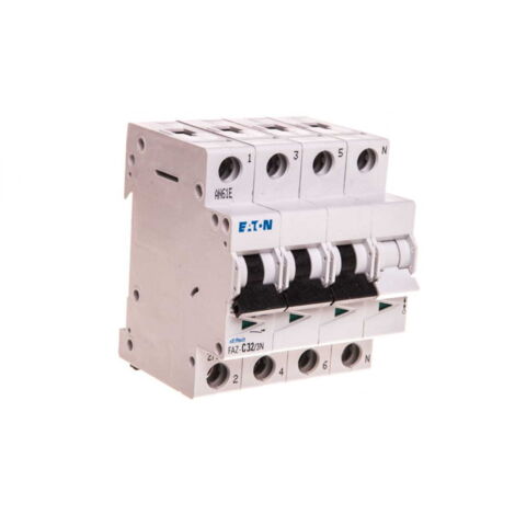 Interruttore modulare Eaton 32 A 3P + N compatto