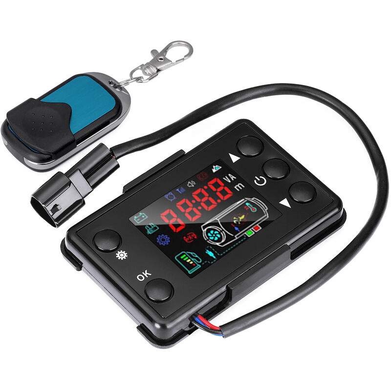 Image of Insma - Interruttore monitor lcd 12/24 v e telecomando per riscaldatore di parcheggio diesel ad aria per auto