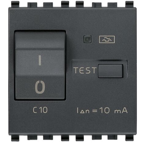 Interruttore MTDiff.1P+N C10 10mA grigio Vimar Eikon 20411.10