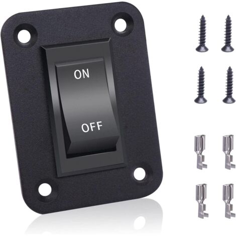 Interruttore on-off 12V 20A 4 pin DPST Interruttore a bilanciere Pannello interruttore luce camper per rimorchi RV Campeggio Barche KCD2-7-201-B1-DZ-BZ