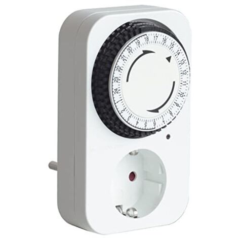 Interruttore Orario Elettromeccanico a Spina Schuko Vemer VE027900 Twinplug-D