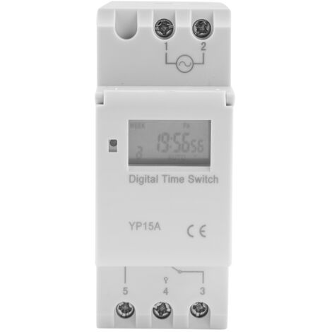 Interruttore orario relè programmabile con timer digitale LCD 16A (DC12V)