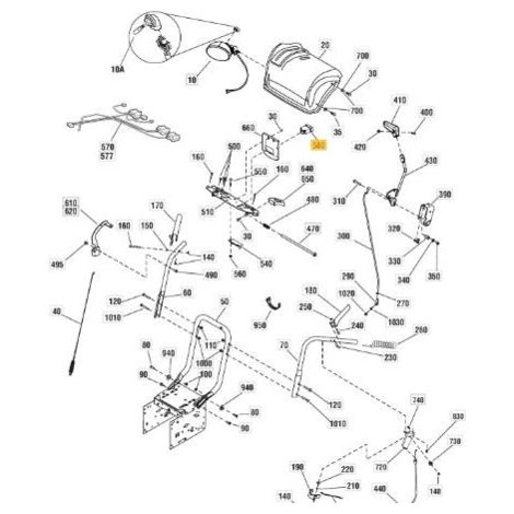 INTERRUTTORE ORIGINALE STIGA - 1812-2714-01