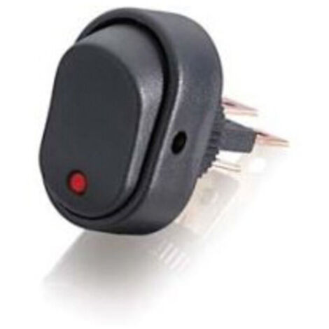 interruttore ovale con LED rosso