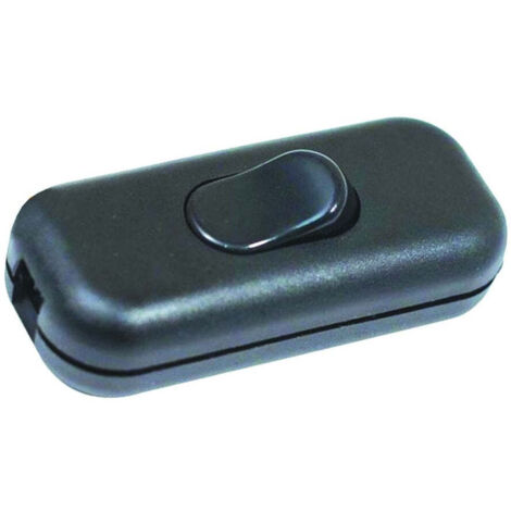 Interruttore passafilo unipolare nero - 10 pz