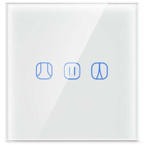 Interruttore per tende Wi-Fi, pannello touch per parete divisoria Wi-Fi intelligente, con forma compatta per casa, interruttore per tende con controllo vocale per ufficio