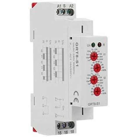 Interruttore relè di ritardo, timer elettrici Mini relè temporizzatore ciclico asimmetrico ripetuto 230 V per controllo industriale