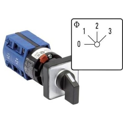 Interruttore rotativo 10 A 3 x 60 ° Grigio, Nero Kraus & Naimer CG4.A241.FS2 1 pz.