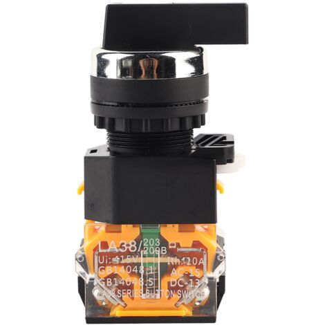 Interruttore rotativo momentaneo, ripristino automatico stabile, ritardante di fiamma, selettore a maniglia lunga per contattore relè, avviatore elettromagnetico