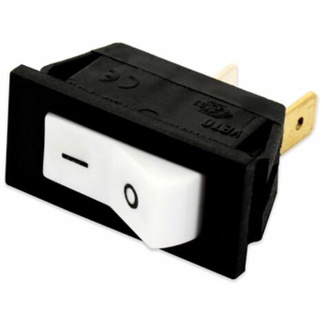 INTERRUTTORE SEMPLICE 12X27mm 0-1 bianco UNIVERSALE 10AMP