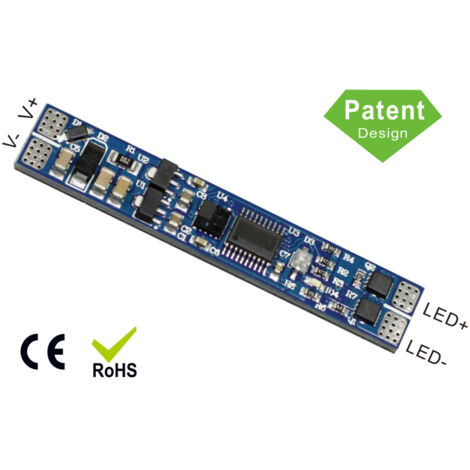 Interruttore Sensore Prossimità Con Dimmer 12V 24V 8A Per Strip Led Profilo Alluminio