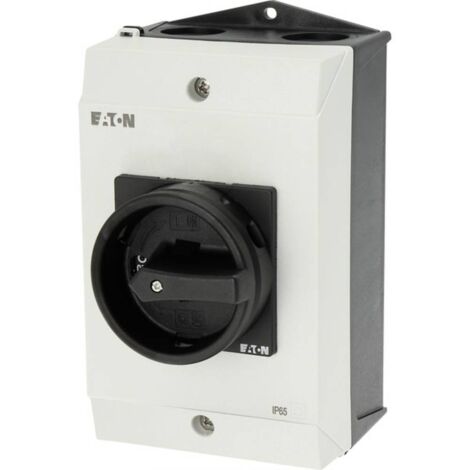 Interruttore-sezionatore 25A, 3 poli + 1NO/1NC, MBS, maniglia nera P1-25/I2H/MBS/SVB-SW/HI11