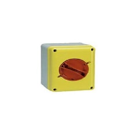 Interruttore Sezionatore da parete 4x100A Giallo Rosso