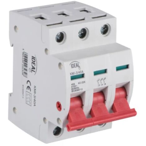 Schneider 3 POLI non interruttore con fusibile isolante 20 A IP20 IP65 vcdn 20