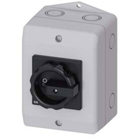 Interruttore sezionatore Nero 3 poli 6 mm² 16 A 1 NA, 1 NC 690 V/AC Siemens 3LD20641GP51