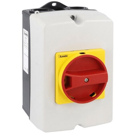 Interruttore sezionatore rotativo Lovato da parete 4X32A IP65 GAZ032T4