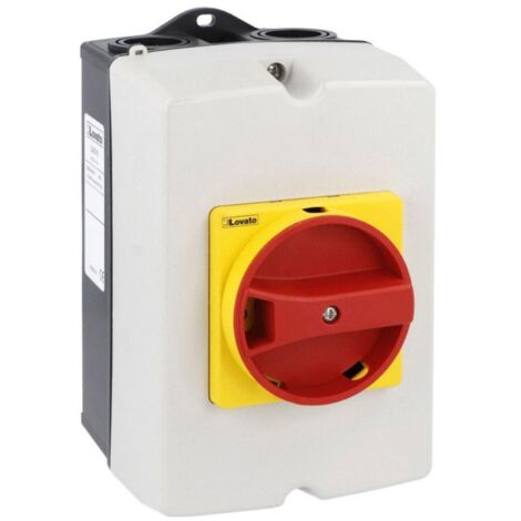Interruttore sezionatore rotatorio Lovato da parete 3X40A IP65 GAZ040