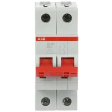 Interruttore sezionatore SD202/63 2 poli 63A 25kA 2 moduli ABB M990417