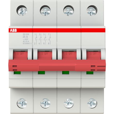 Interruttore sezionatore sd204 25 4p 25a abb m990425