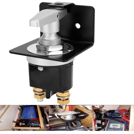 Interruttore staccabatteria. 12V-36V 500A. Impermeabile. Con piastra di bloccaggio. Adatto per camper, yacht e camion.