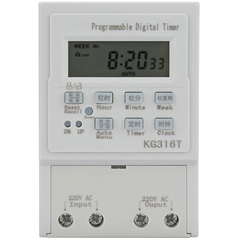Interruttore timer programmabile, interruttore temporizzato a risparmio energetico con controllo aperto per l'home office