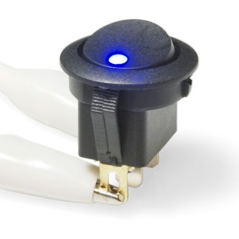 Interruttore tondo da pannello con led di colore