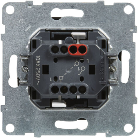 Interruttore unipolare - 10 AX - 250 V - morsetti automatici, NERO SUNO