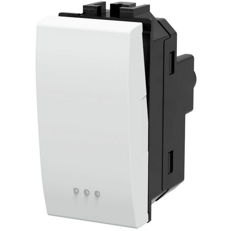 Interruttore unipolare 16AX bianco compatibile anche con BTicino Livinglight