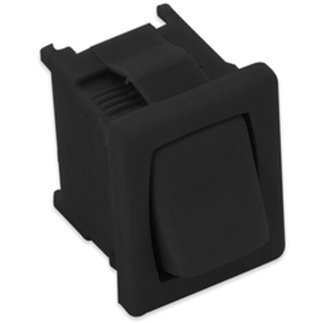 INTERRUTTORE UNIPOLARE 20X13 6A 2 FASTON NERO UNIVERSALE VARI USI