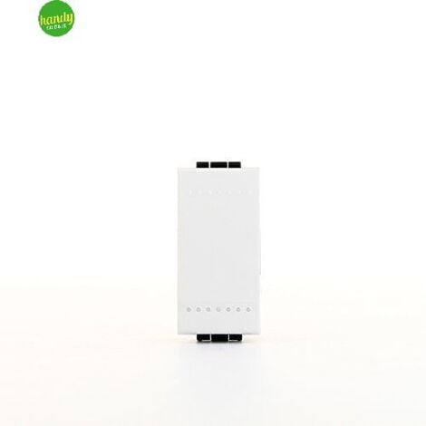 Modulo interruttore touch, serie Space, bianco, compatibile con serie  BTicino Living - Ettroit LB1401