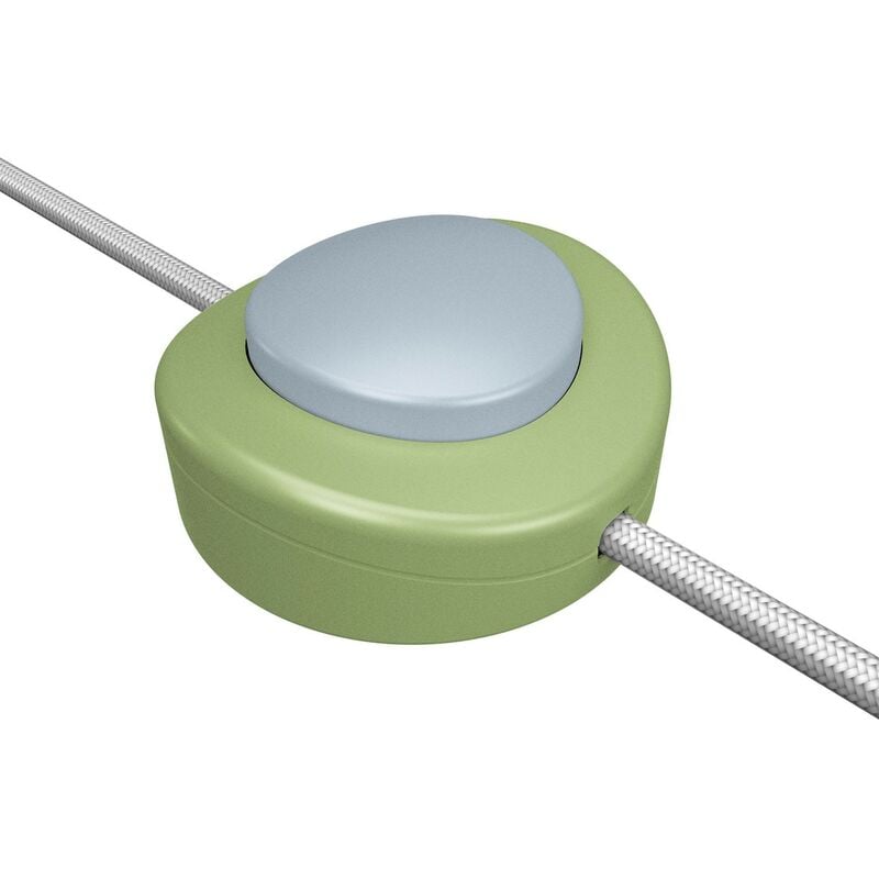 Image of Creative Cables - Interruttore unipolare rompifilo a pedale Creative Switch verde prato Blu carta da zucchero - Blu carta da zucchero