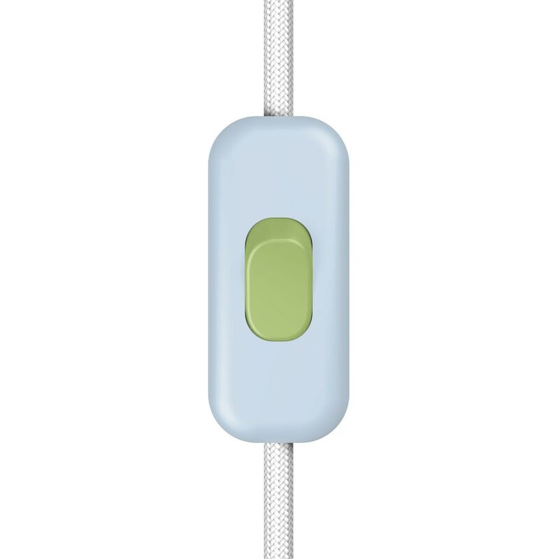 Image of Creative Cables - Interruttore unipolare rompifilo Creative Switch blu carta da zucchero Verde prato - Verde prato