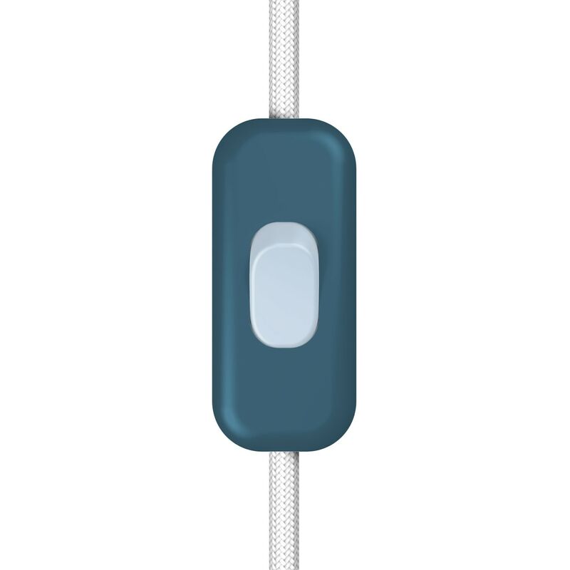 Image of Creative Cables - Interruttore unipolare rompifilo Creative Switch petrolio Blu carta da zucchero - Blu carta da zucchero