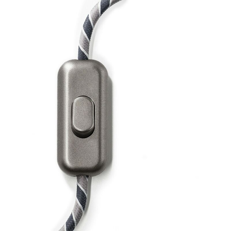 Image of Creative Cables - Interruttore Unipolare rompifilo Creative Switch Titanio satinato Titanio - Titanio
