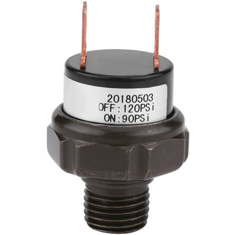 Interruttore universale per compressore d'aria automatico per auto da 12 V (90-120 PSI) con controllo della pressione dell'aria.