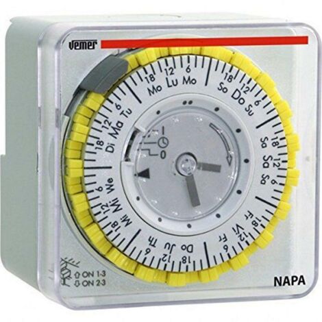 Interruttore Vemer NAPA-W orario elettromeccanico giornaliero VP885800