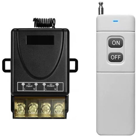 Interruttore wireless a distanza per pompa dell'acqua, 433 MHz, tensione ampia 85–260 V, controllo remoto fino a 1000 m, interruttore monofase con telecomando-lsw