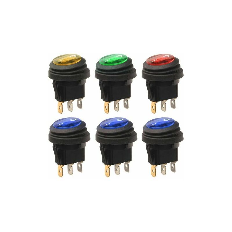 Interruttori a bilanciere 12V-24VDC 20A Luce LED