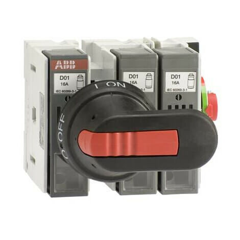 Inter.Sec. Fusible 14X51 latéral Droit 32A 3P Poignée 1SCA108646R1001 ABB 941915
