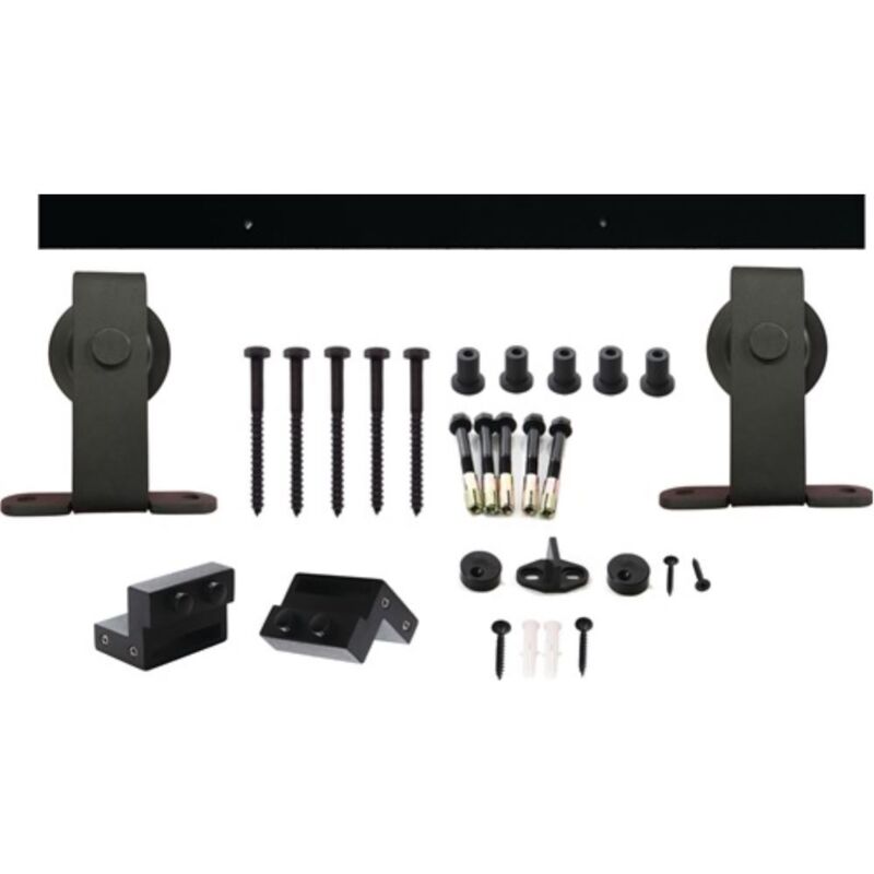 Intersteel - Système coulissant 450100 100kg 2000mm noir hlt 38-40mm Complet. - 23450100
