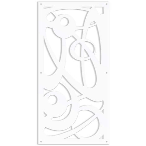 INTERSTELLAR - Pannello in PVC traforato - Parasole - Misura: 50x150 cm - Colore: bianco